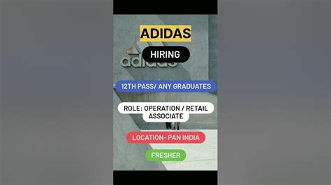 adidas hiring part time